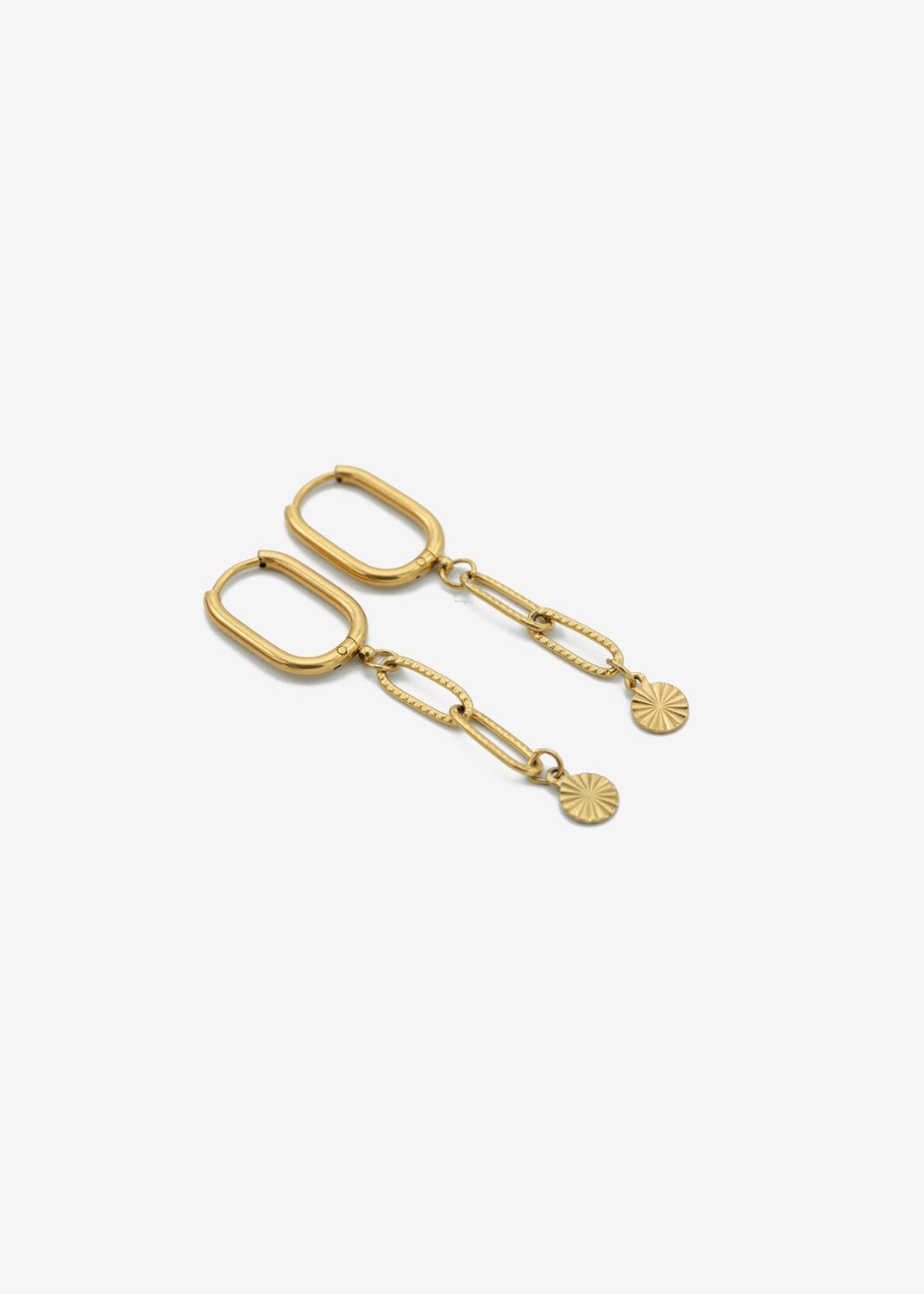 Oorbellen chain and sun