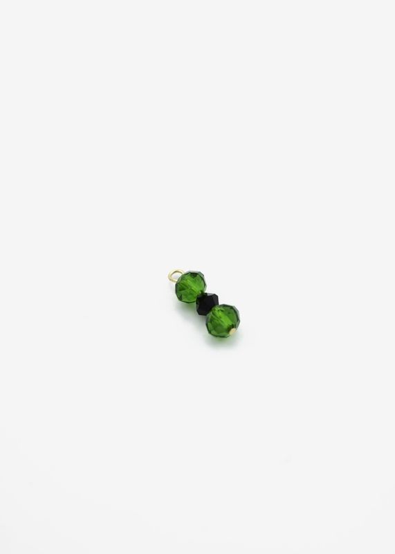 Bedel kettelstift groene kralen