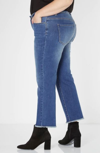 Jeans blauw wijd