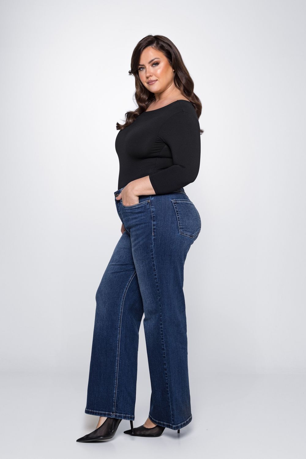 Dixi Brooklyn Blue Wide leg L30