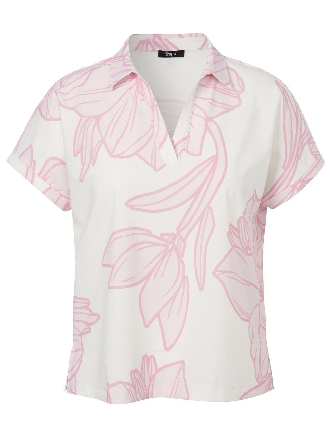 Polo shirt wit zacht roze 2552718