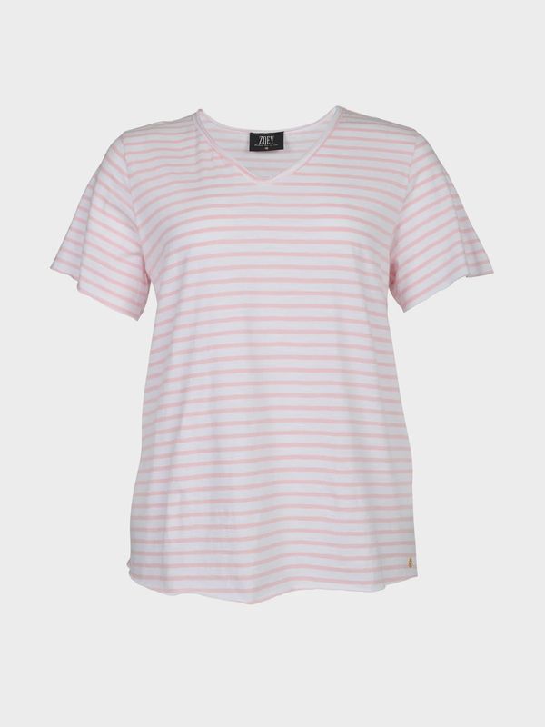 NORAH T-SHIRT roze wit
