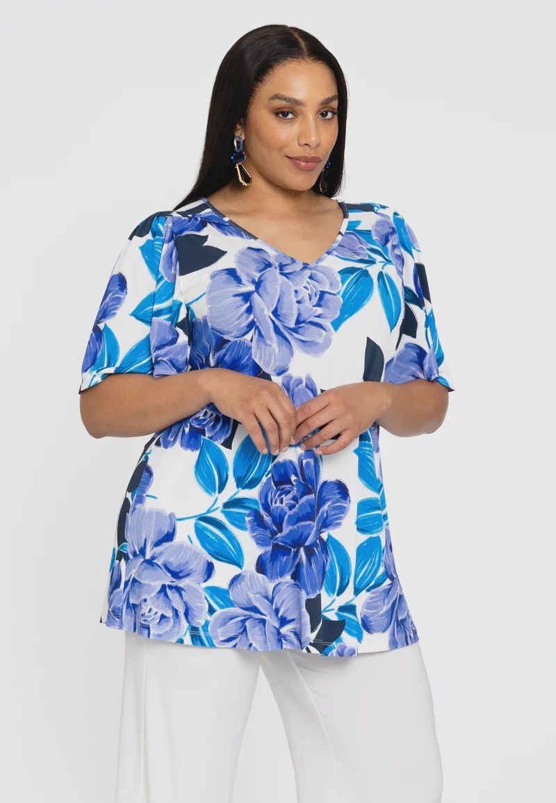 Tunic pleated sleeve SILVERLING
