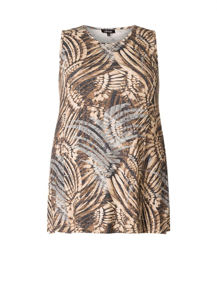 Top Beige/multicolor blad