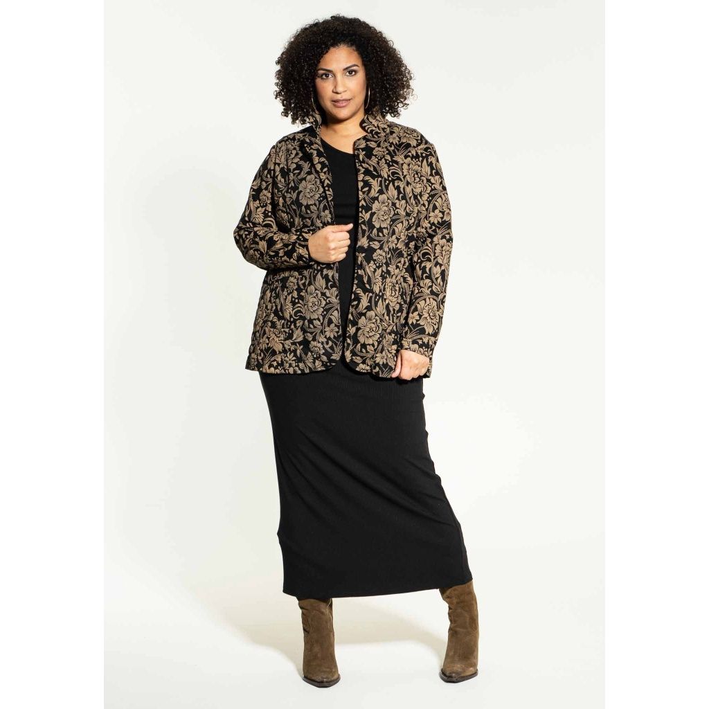 Fanni rib skirt – Zwart