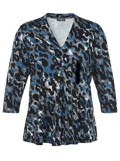 Shirt v-hals petrol