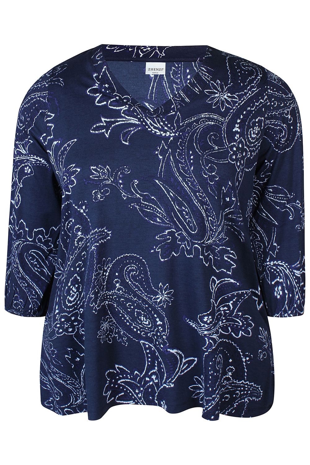 Shirt Sylva 629 navy blauw