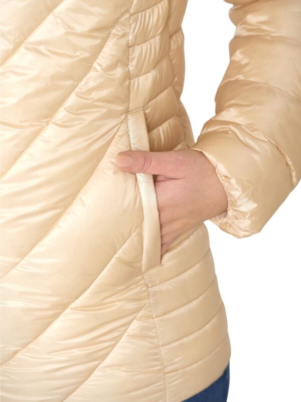 Jacket padded bleached sand