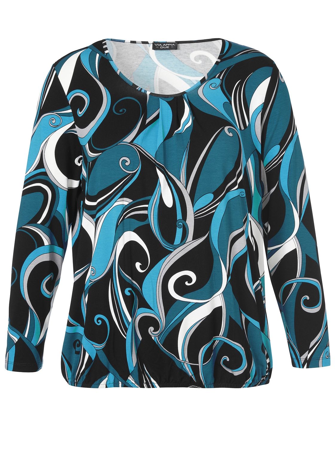 Shirt 3/4 mouw petrol