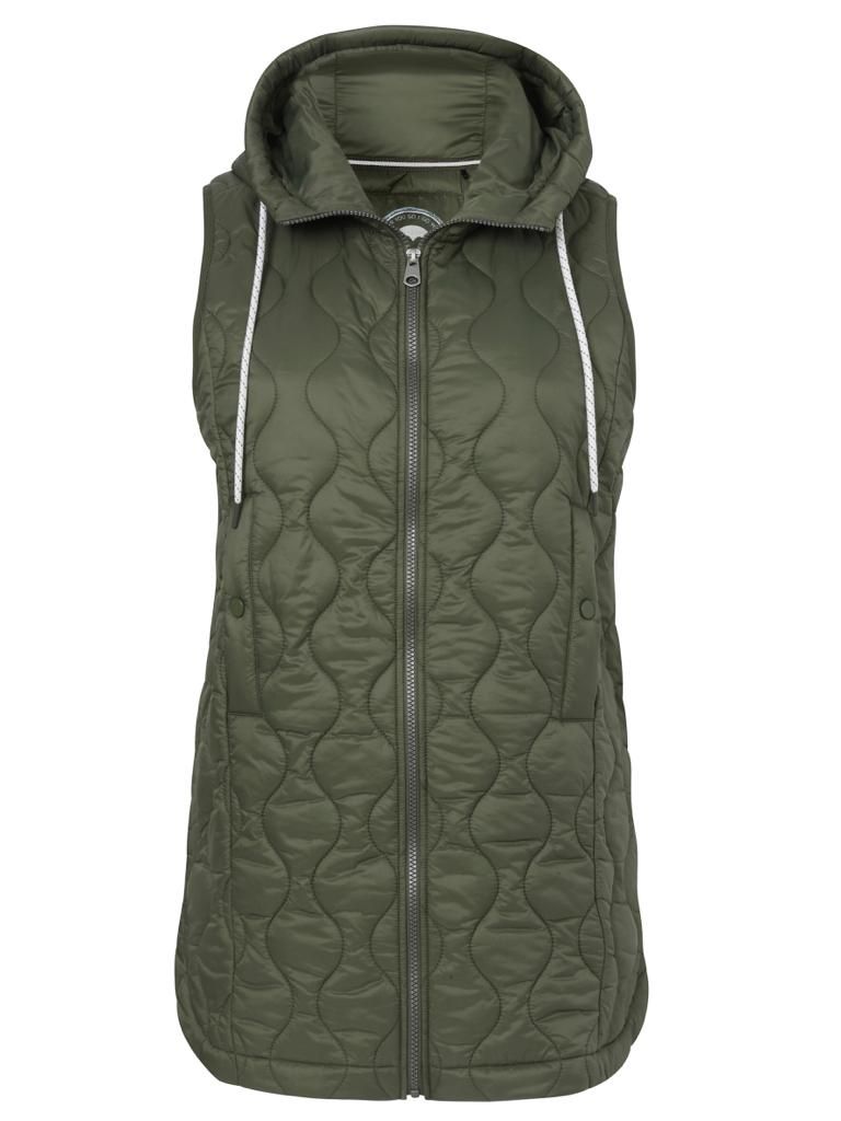 Khaki groene bodywarmer