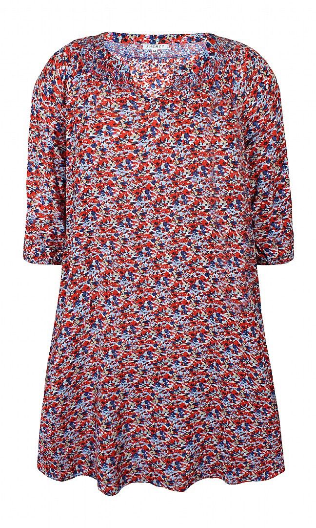 Dress Siena blauw rood