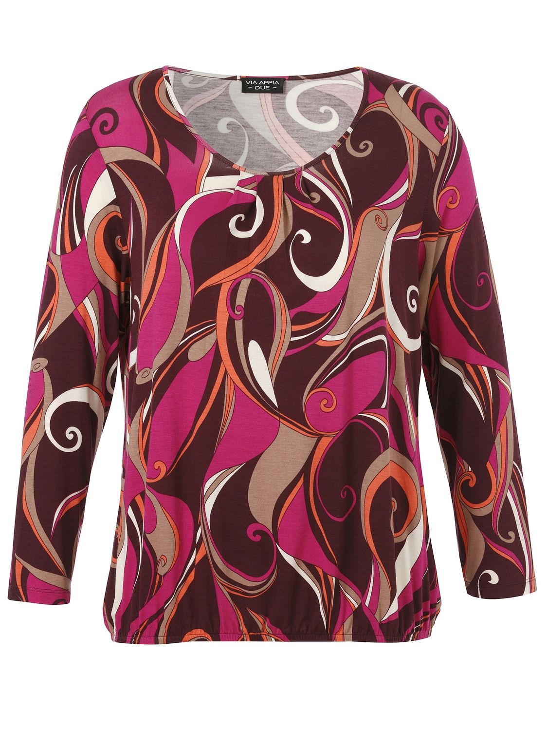 Shirt 3/4 mouw pink oranje