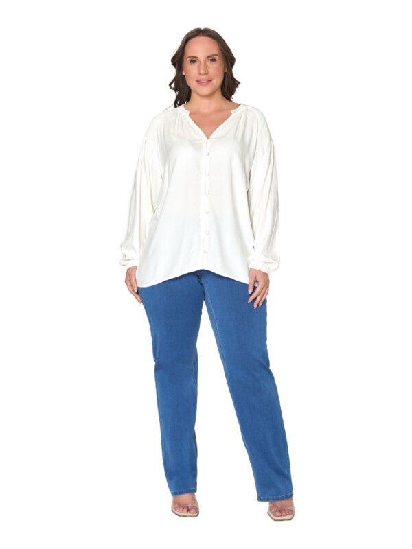 Blouse uni paars