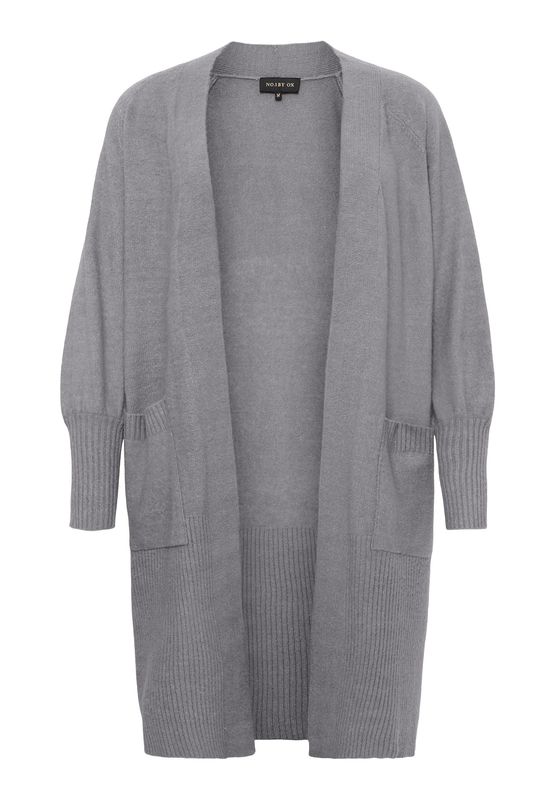 Vest Lang Pofmouw Light Grey Melange