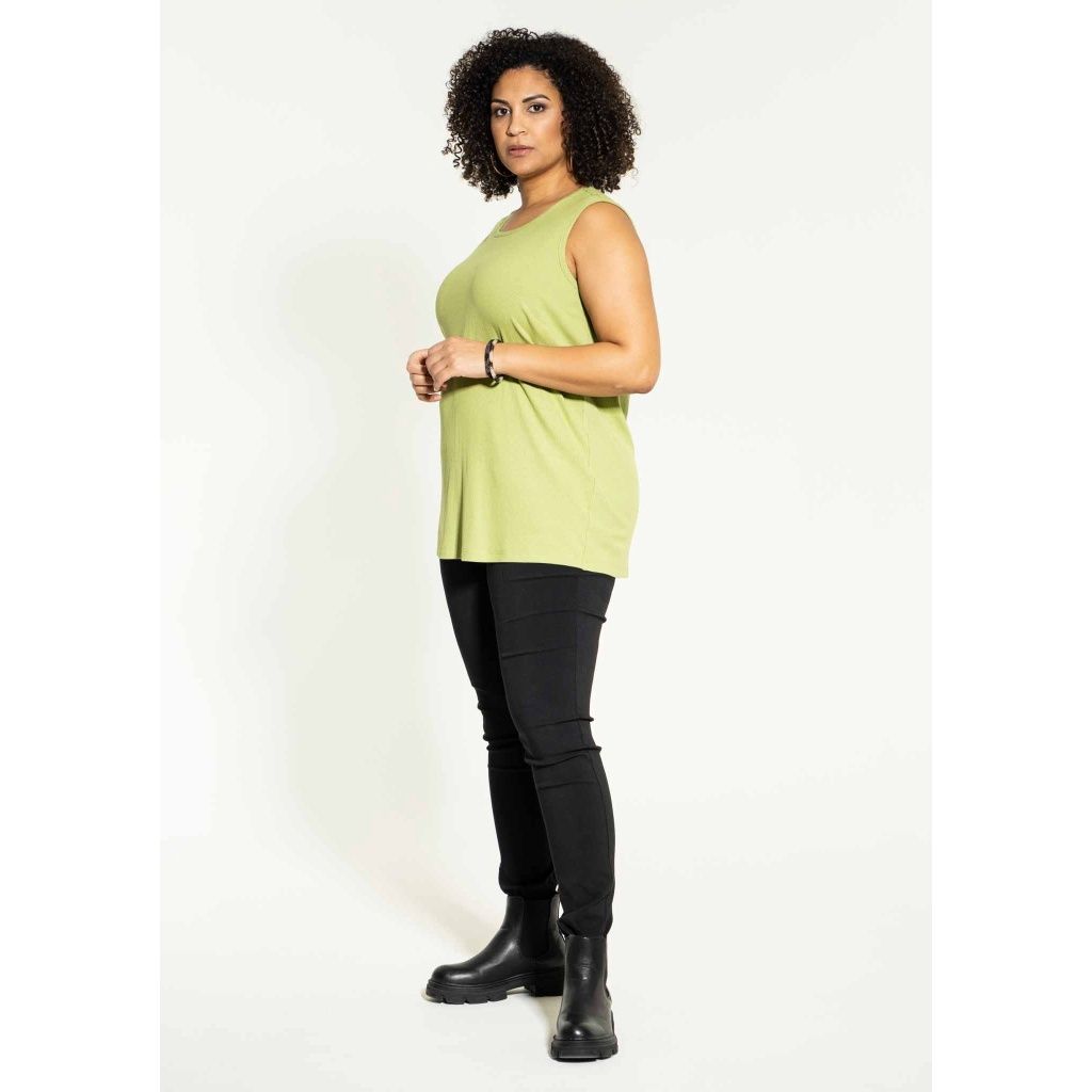 Edit rib top – Groen