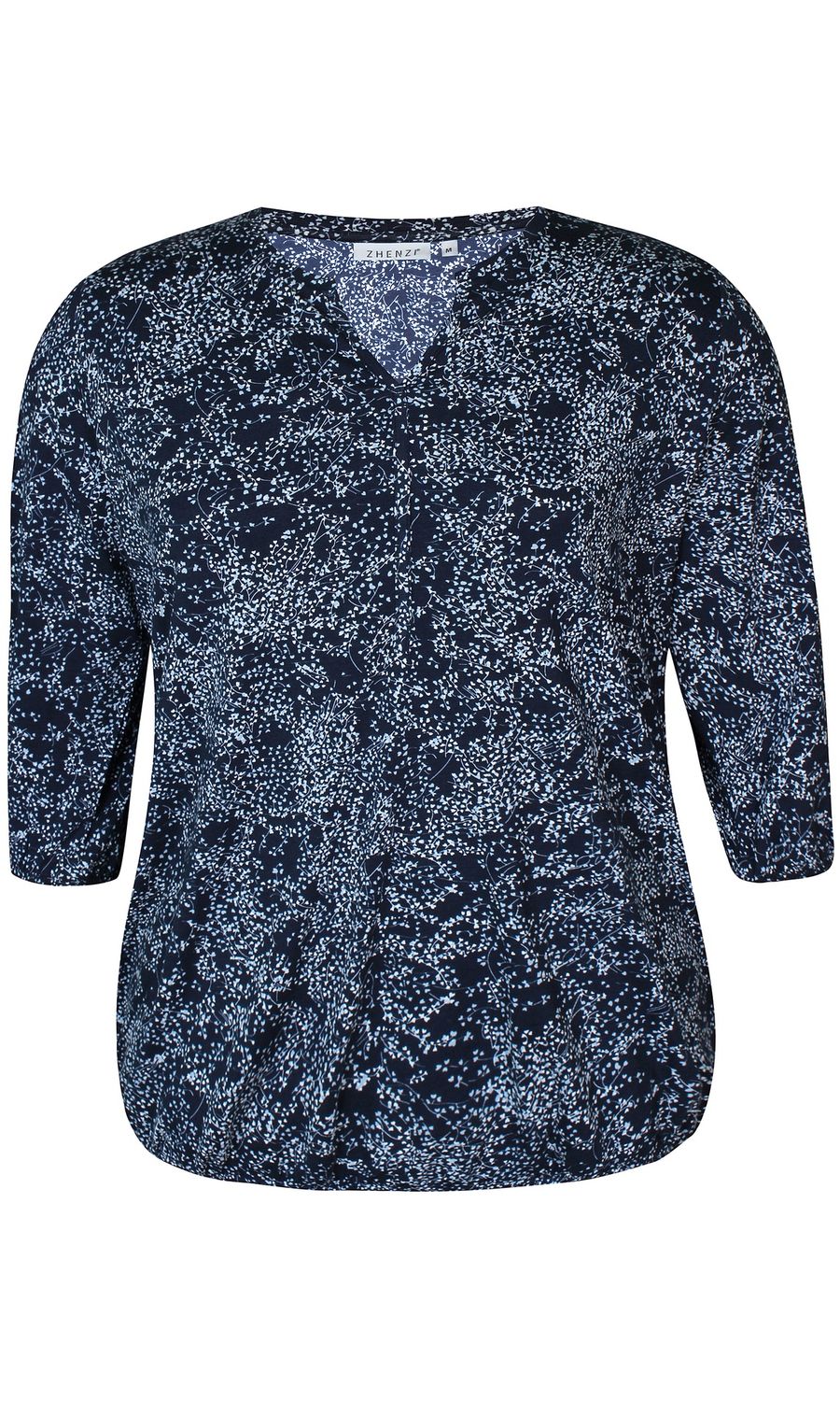 Sylva print licht en donker blauw
