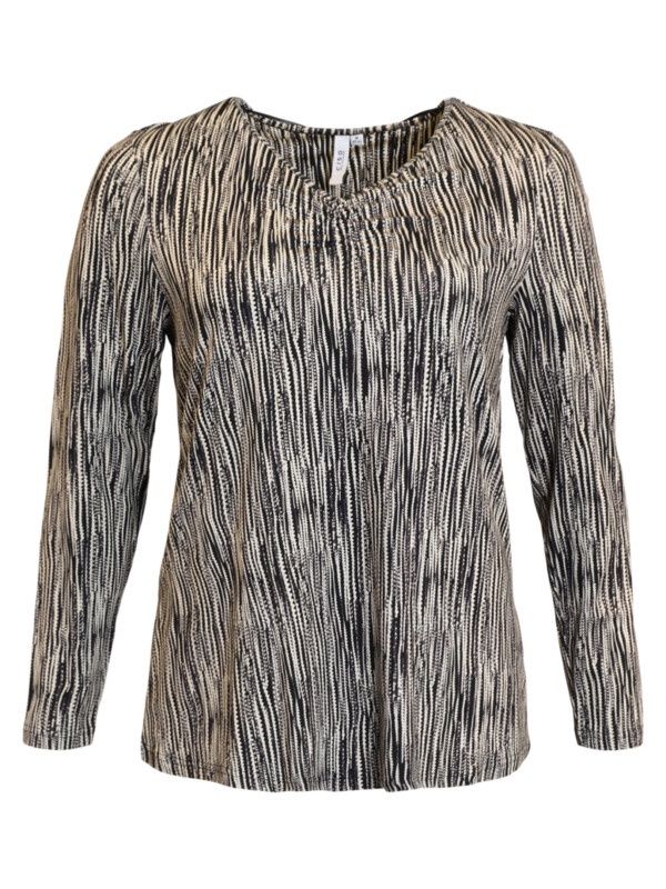 Shirt zwart / grijs