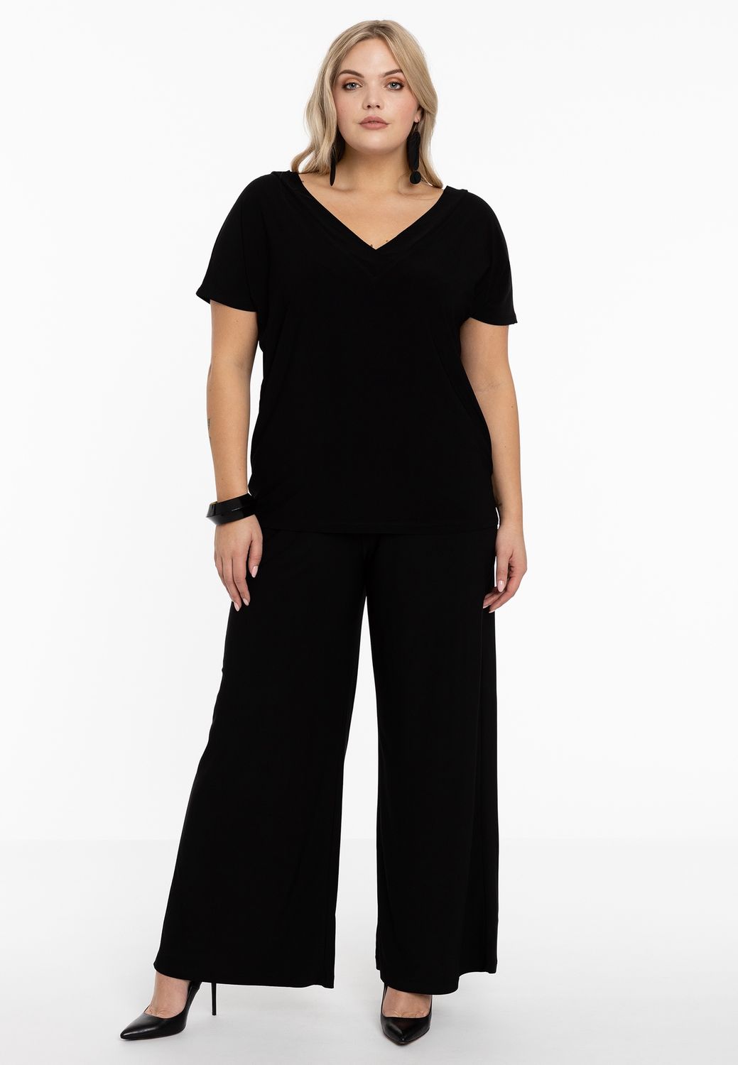 Trousers loose fit DOLCE black
