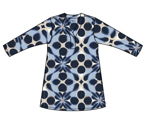 Zh-Octa 906-Tunic ¾ Navy