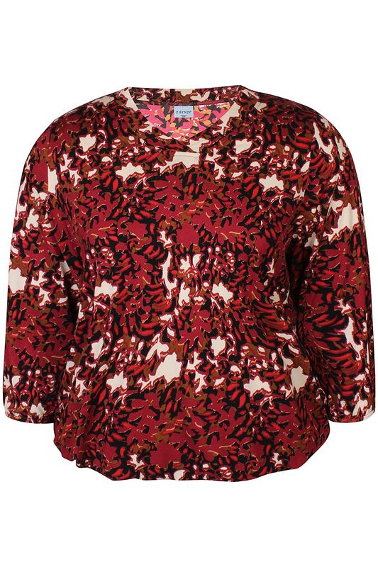 Zh-Sylva 898-Blouse ¾ Burgundy red