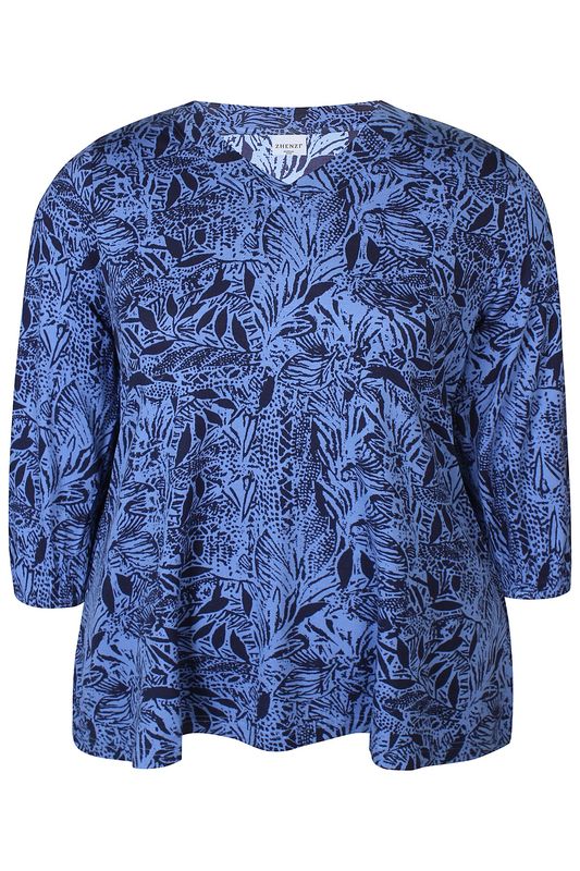 Zh-Sylva 897-Blouse ¾ Palace blue