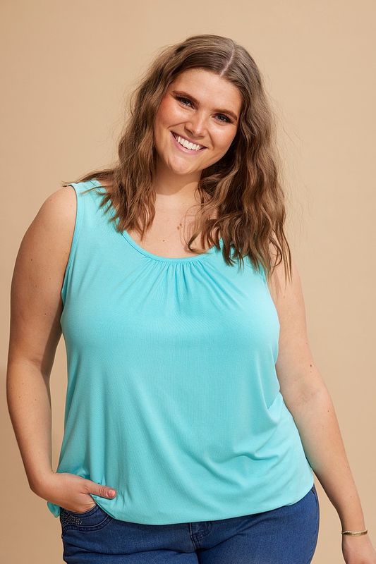 Top Cairo bright turquoise