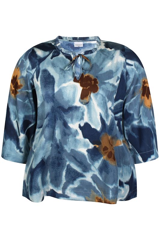Zh-Peri 938-Blouse ¾ Palace blue