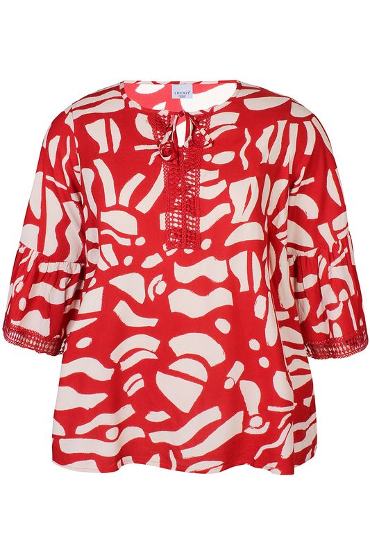 Zh-Oney 925-Blouse ¾ Tango red