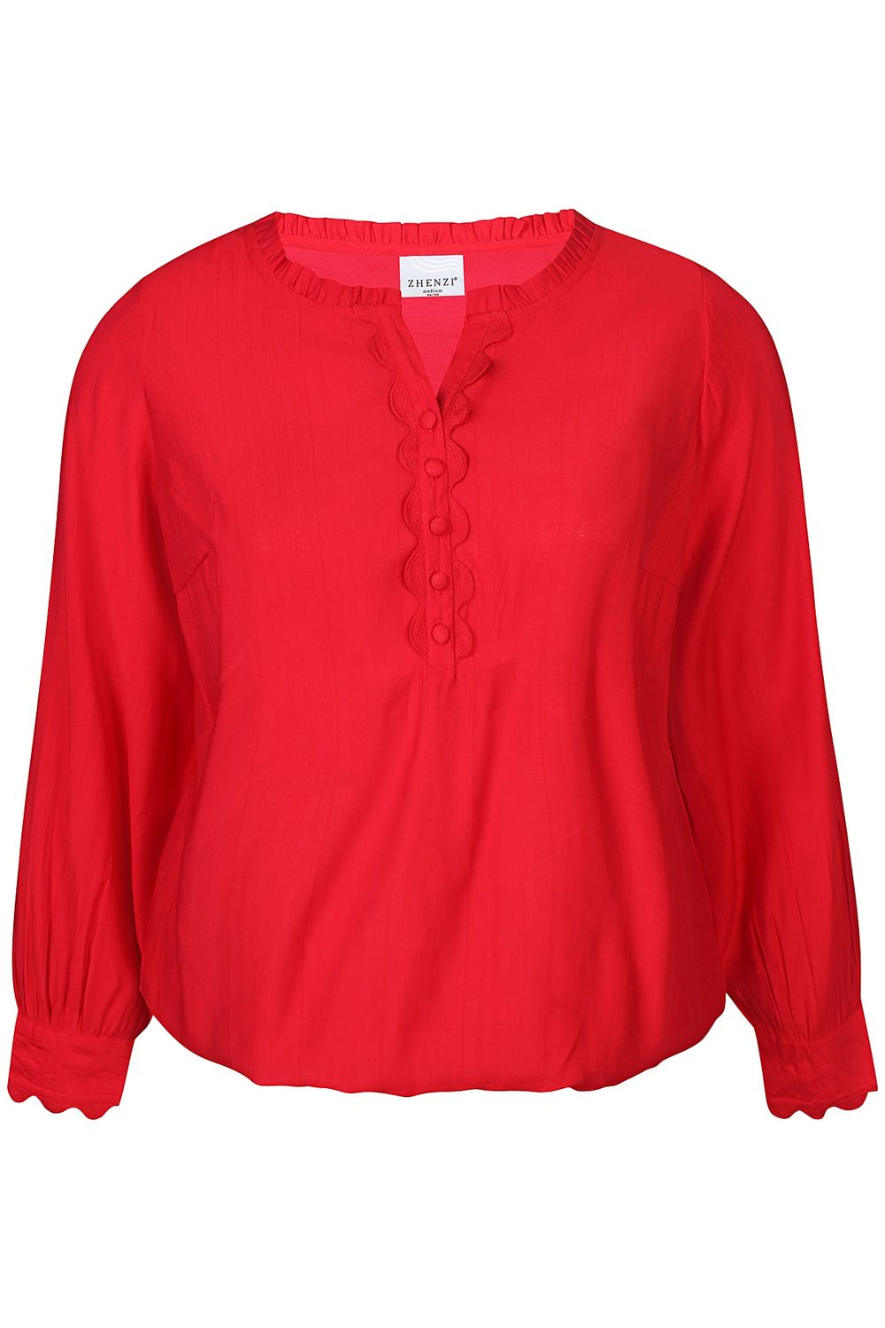 Zh-Orra 934-Blouse L/S Tango red