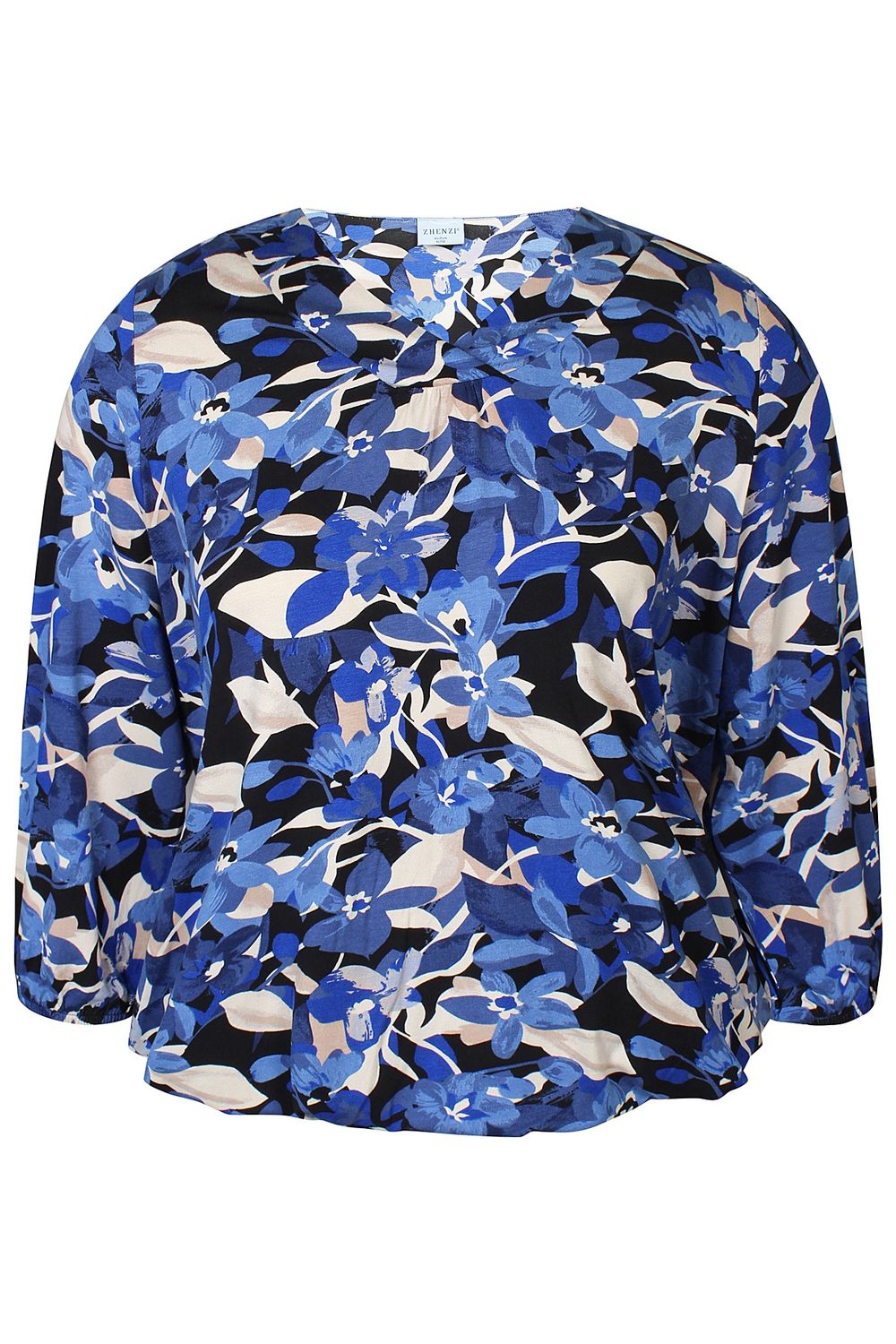 Zh-Saki 1025-Blouse ¾ True Blue