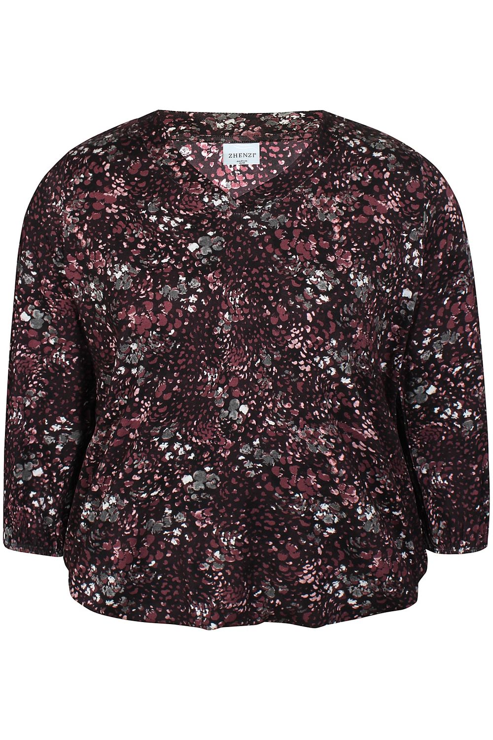 Zh-Sylva 1017-Blouse ¾ Maroon