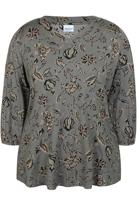 Zh-Sylva 1016-Blouse ¾ Stone Green