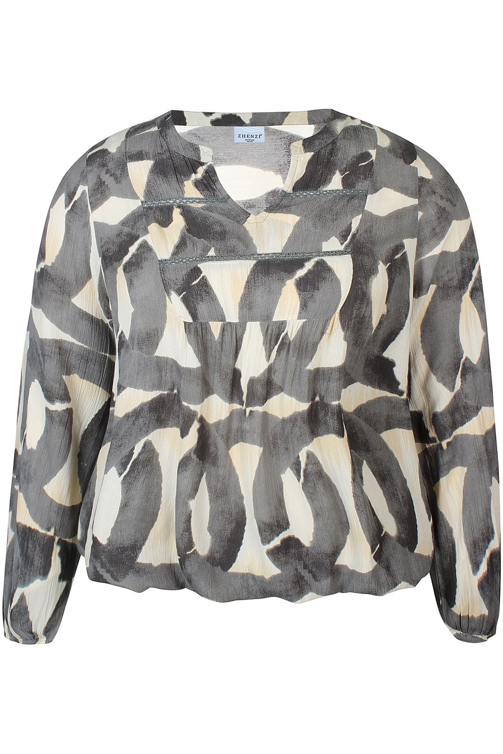 Zh-Sini 1058-Blouse L/S Army way