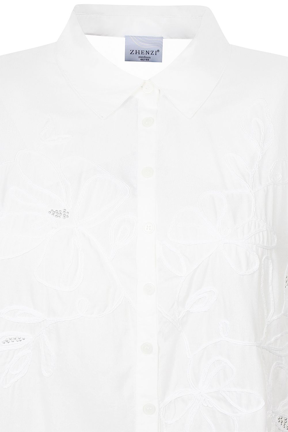 Zh-Siba 1047-Tunic ¾ white