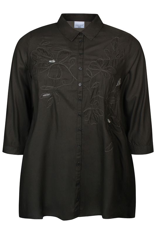 Zh-Siba 1047-Tunic ¾ Stone green