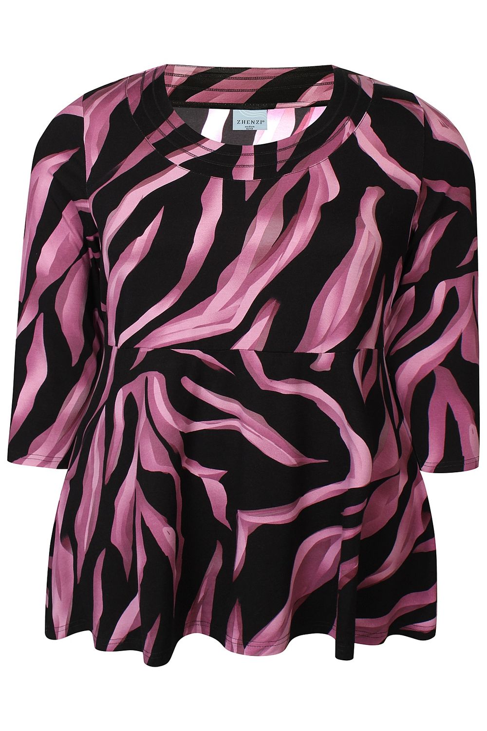 Zh-Saia 1023-Tunic ¾ maroon