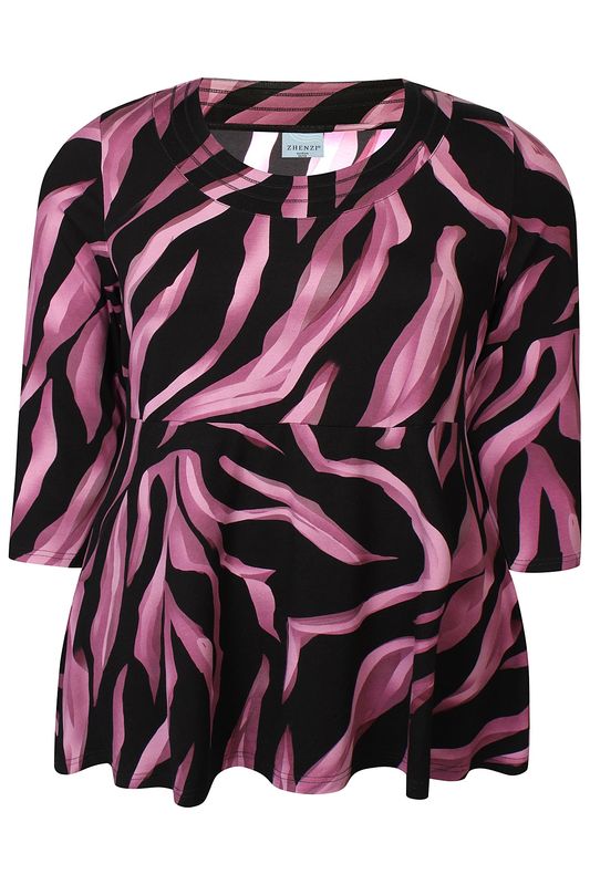 Zh-Saia 1023-Tunic ¾ maroon