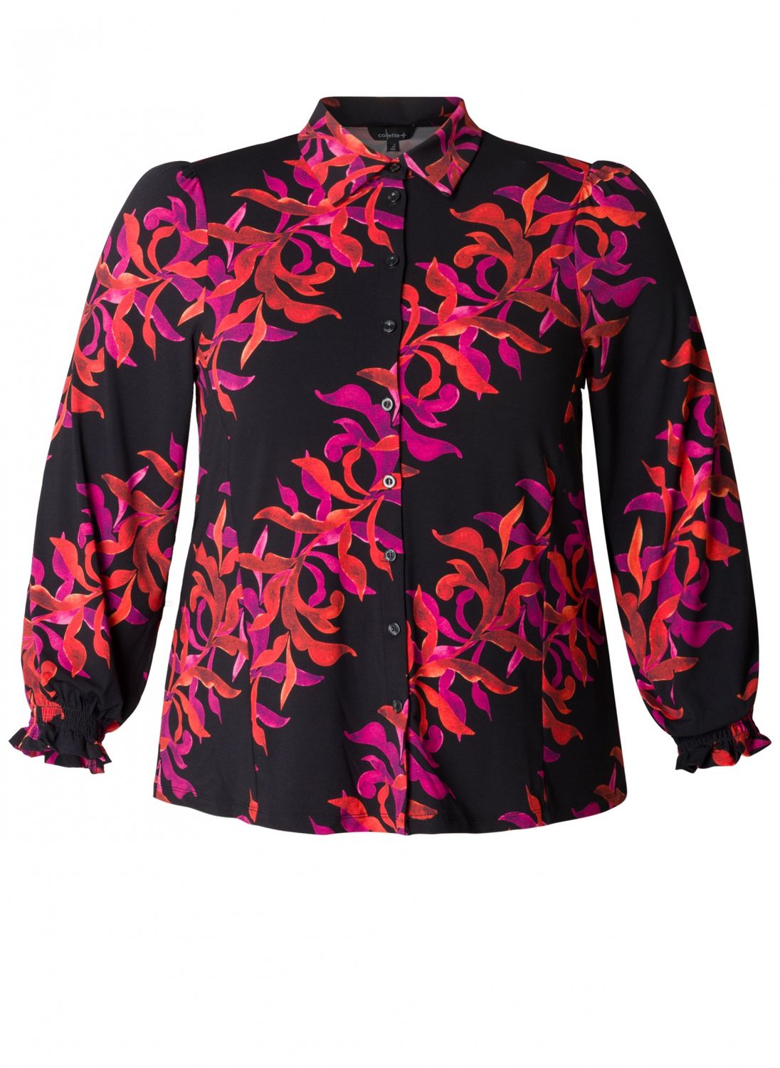 Blouse zwart rood 9000612