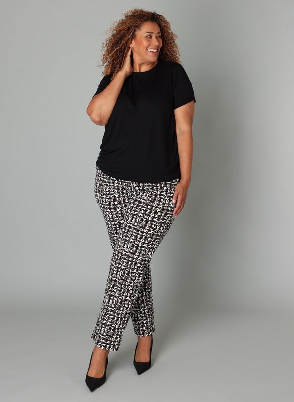 Pantalon zwart wit 9000548
