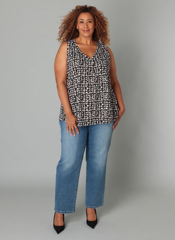 Top zwart wit 9000551