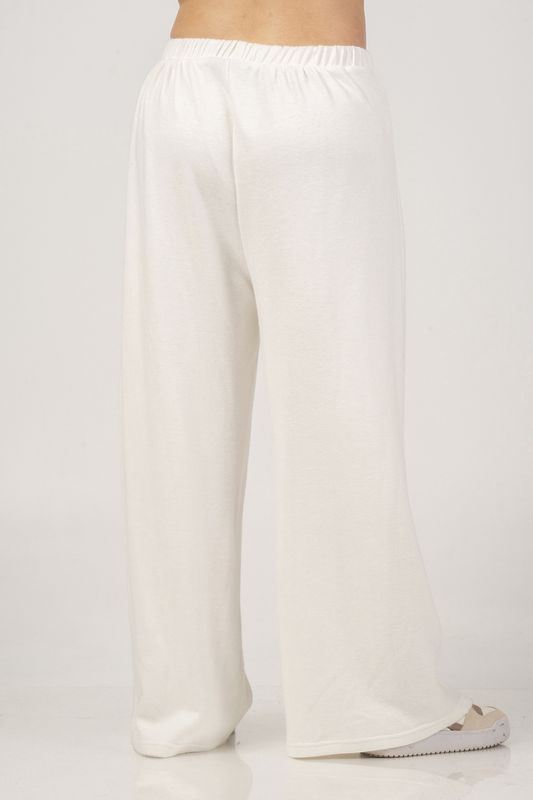 Pantalon wijd Beige 41465