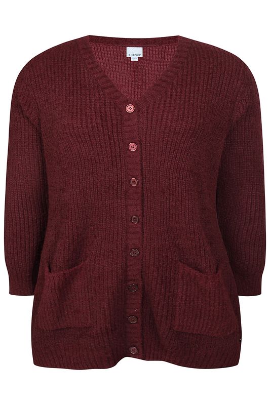Zh-Drot 999-Cardigan L/S Maroon