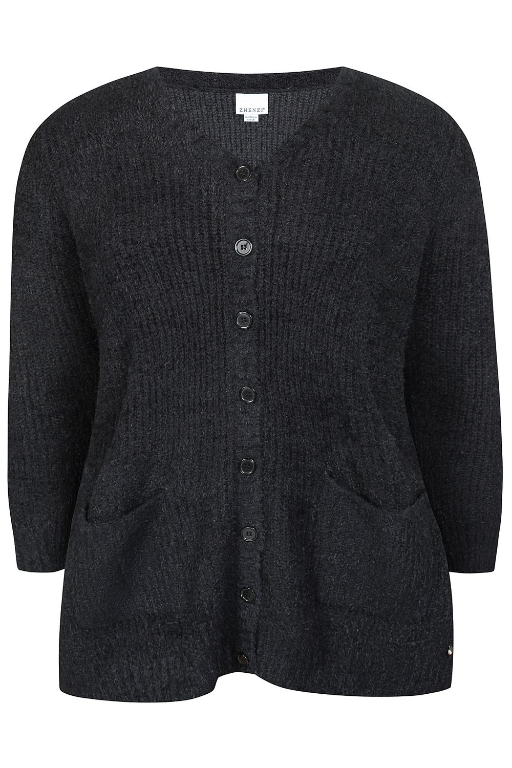 Zh-Drot 999-Cardigan L/S Black