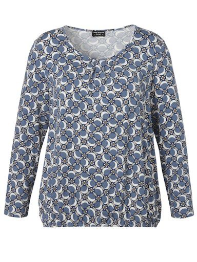 T-Shirt Rondehals LM blauw multi