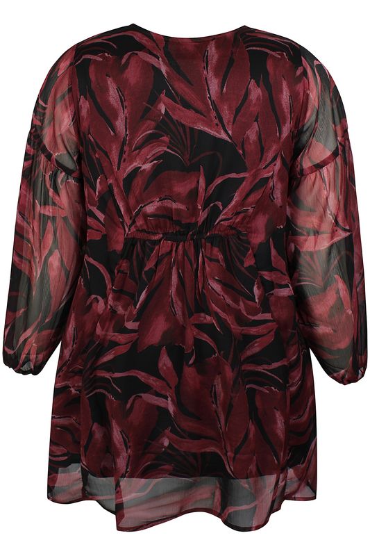 Zhenzi Seya tuniek bordeaux