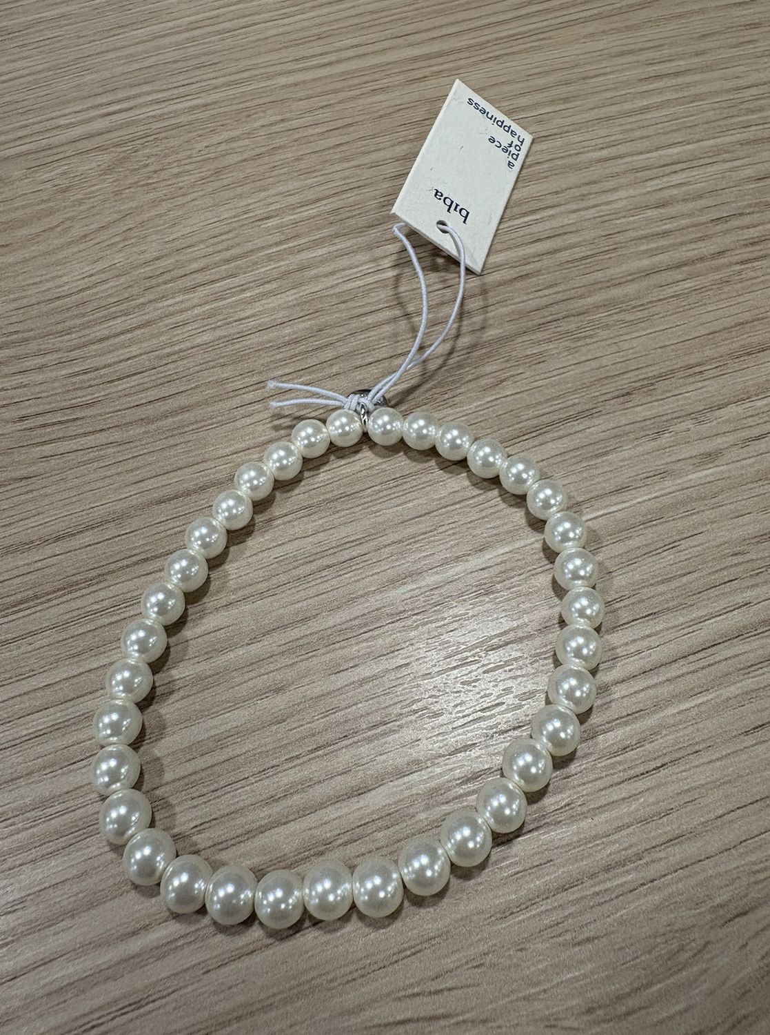 Parel armband, Color: Ivoor - klein