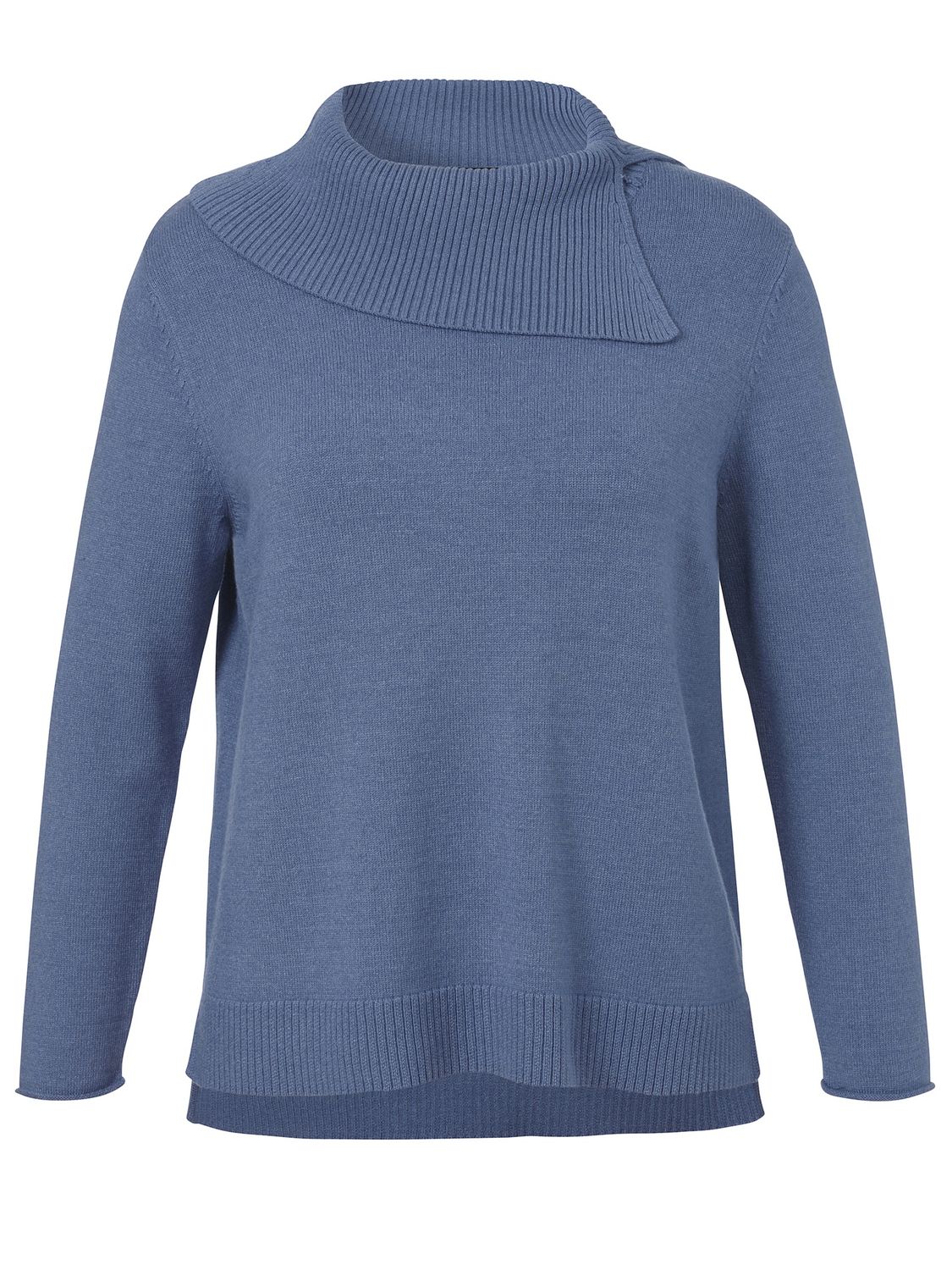 Pullover lange mouw blauw melange