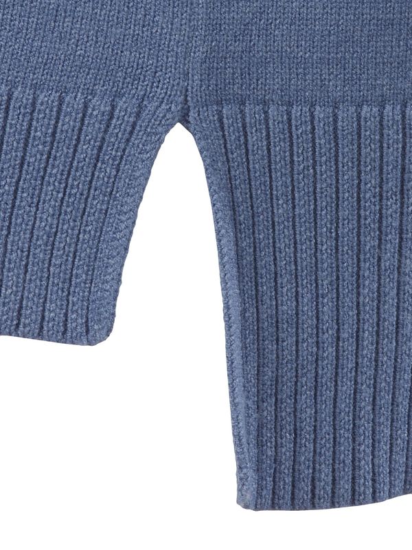 Pullover lange mouw blauw melange