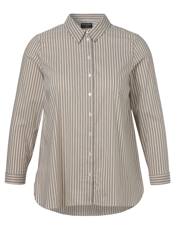 Blouse Hemdkragen mokka creme