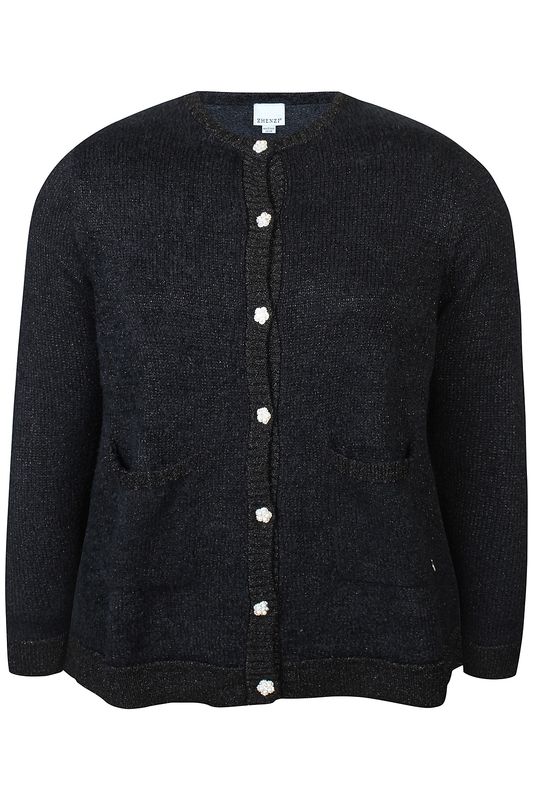 Zh-Tera 1097-Cardigan L/S Black